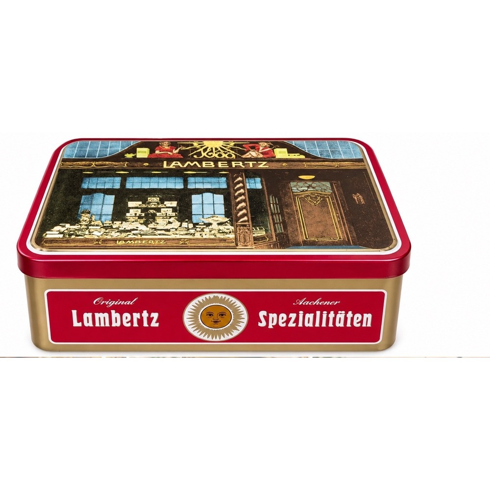 Lambertz Aachen Germany Gingerbread Cookie Tin Aachener Spezialitäten Empty 7.5"